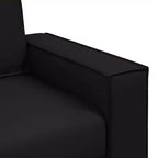 Sofá Sillón Negro 160 x 78 x 84 cm Cuero Sintético