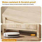 Aparador con puertas de ratán de 30.1 pulgadas, diseño de 2 puertas, aparador de madera natural para comedor y cocina