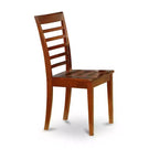 Juego de comedor de cocina antiguo - Juego de mesa y sillas de 5 piezas, redondo de 36 pulgadas, acabado en caoba