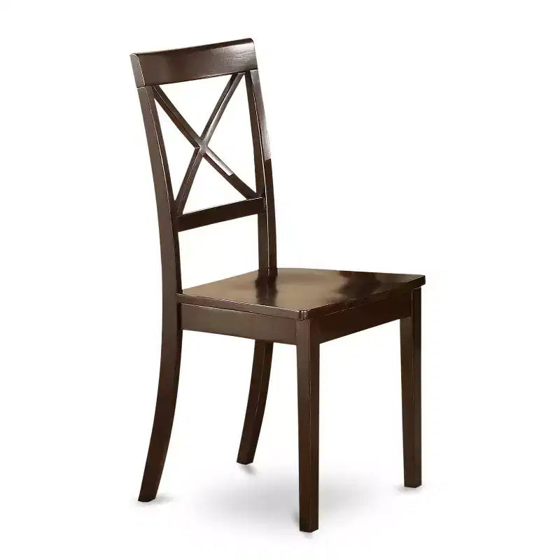 Mesa y Sillas de Comedor - Elegancia Ecléctica Madera Maciza Acabado Capuchino - Mesa de Cocina para 6 Personas