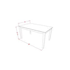 Mesa y Sillas de Comedor - Elegancia Ecléctica Madera Maciza Acabado Capuchino - Mesa de Cocina para 6 Personas