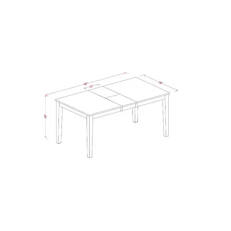 Juego de comedor rústico de 7 piezas - Mesa de cocina y 6 sillas - Juego de comedor de madera maciza