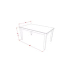 Juego de comedor rectangular - Juego de mesa y sillas de 5 piezas - Mesa de cocina rústica estilo granja