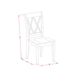 Juego de comedor rectangular - Juego de mesa y sillas de 5 piezas - Mesa de cocina rústica estilo granja