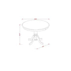 Juego de comedor de 5 piezas con tapa de madera maciza con acabado de caoba y 4 sillas con respaldo de listones