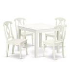 Coastal Dining Set 5Pc Square Table & Chairs - 36 Inch - Craftsman Style