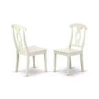 Juego de comedor costero de 5 piezas con mesa y sillas cuadradas - 36 pulgadas - Estilo artesanal