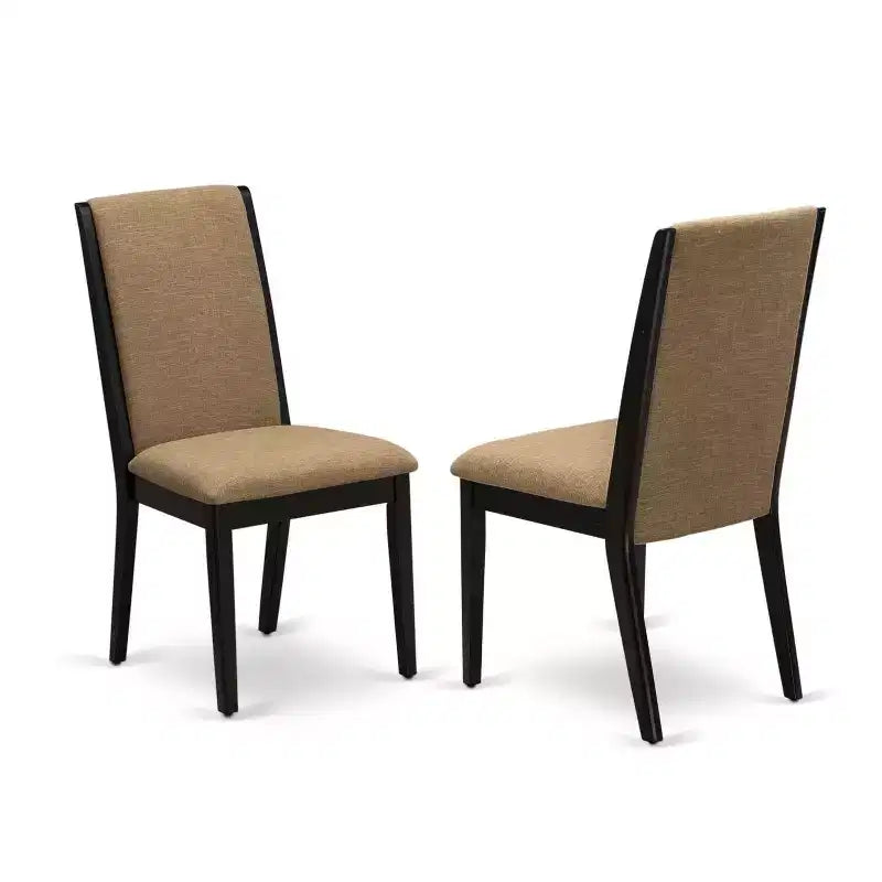 Mesa de comedor de 6 piezas rectangular con tapa de madera maciza con acabado de roble natural con 1 banco y 4 sillas