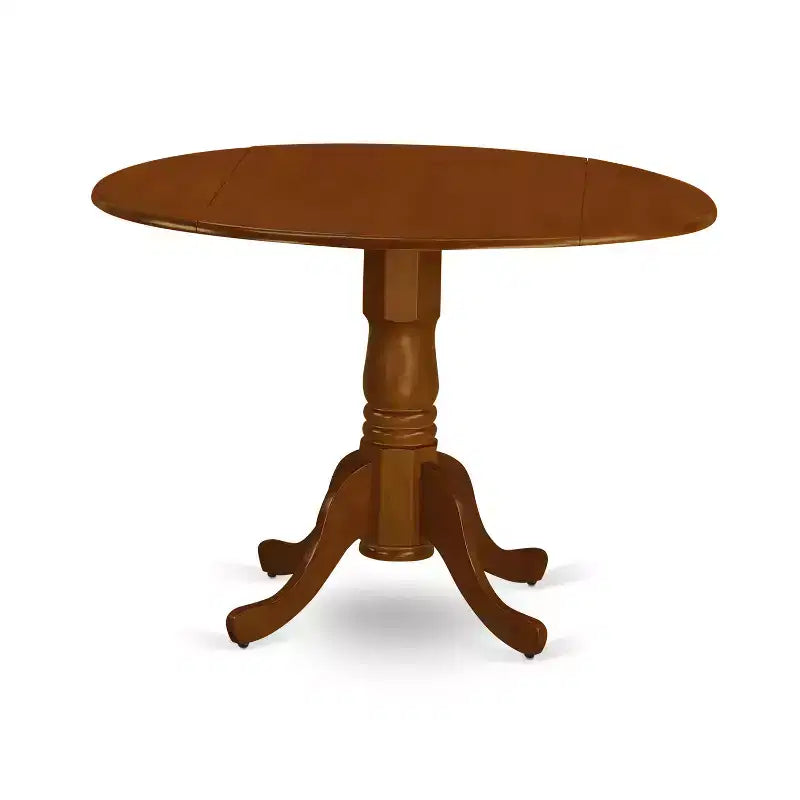 Round Dining Table Set - 3 Piece Kitchen Table & Chair Set, 42 Inch, Black Cherry Finish