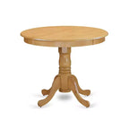 Juego de 3 piezas de madera maciza con acabado de roble natural - Comedor - Para 4 personas