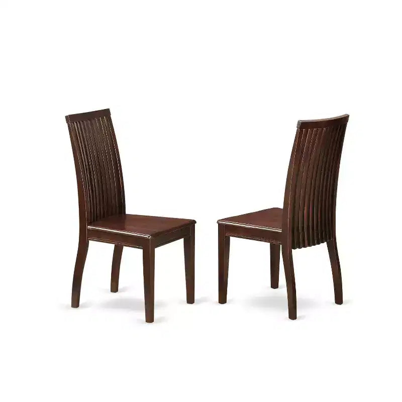 Juego de comedor Mountain Lodge: mesa de 36 pulgadas y 2 sillas de madera - Muebles de cocina rústicos estilo granja
