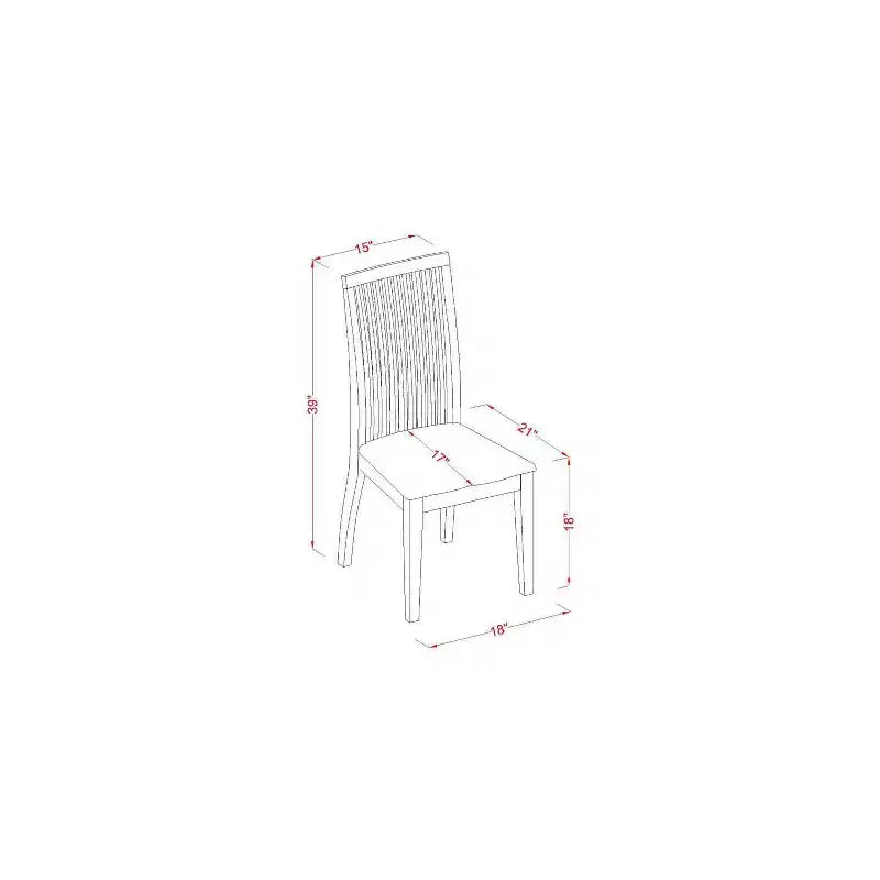 Juego de comedor Mountain Lodge: mesa de 36 pulgadas y 2 sillas de madera - Muebles de cocina rústicos estilo granja