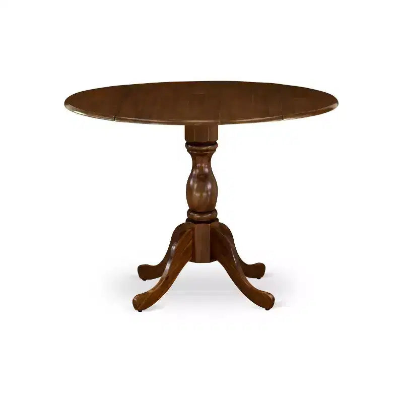 Juego de comedor de 3 piezas de madera maciza con tapa de acacia con acabado nogal (4 asientos)