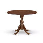 HomeStock Juego de comedor de 5 piezas con tapa de madera maciza con acabado de caoba y 4 sillas