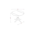 HomeStock - Mesa de comedor de 5 piezas con tapa de madera maciza y acabado negro con 4 sillas y respaldo de tablillas abatible