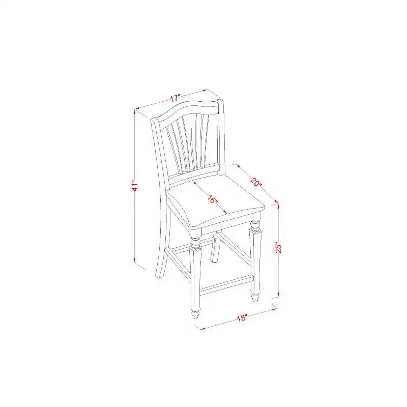 Mesa de comedor HomeStock de 5 piezas con tapa redonda de madera maciza con acabado negro y 4 sillas