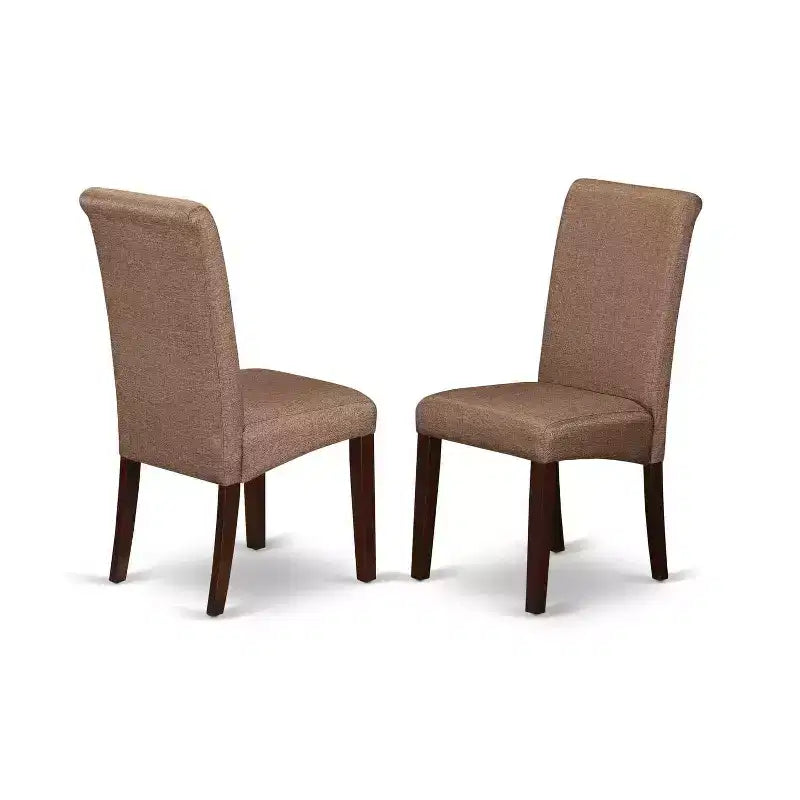 Juego de comedor de cocina para 4 personas - Juego de mesa y sillas de 5 piezas - Mesa rectangular con extensión de mariposa - Sillas con tapicería de lino