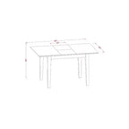 Juego de comedor asiático - Juego de mesa y sillas de 6 piezas - Mesa de cocina de madera maciza con banco