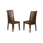 Juego de comedor de 3 piezas - Mesa y 2 sillas - Juego de comedor de madera - Acentos antiguos - Acabado caoba