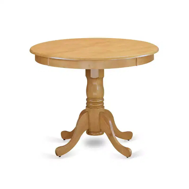 Juego de mesa de cocina redonda - Mesa de comedor de 3 piezas con 2 sillas - Construcción de madera maciza