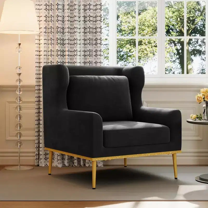 Christopher Knight Home Galina sillón moderno de terciopelo con almohada