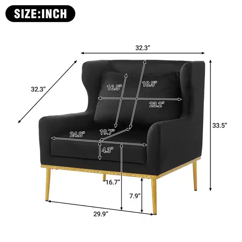 Christopher Knight Home Galina sillón moderno de terciopelo con almohada