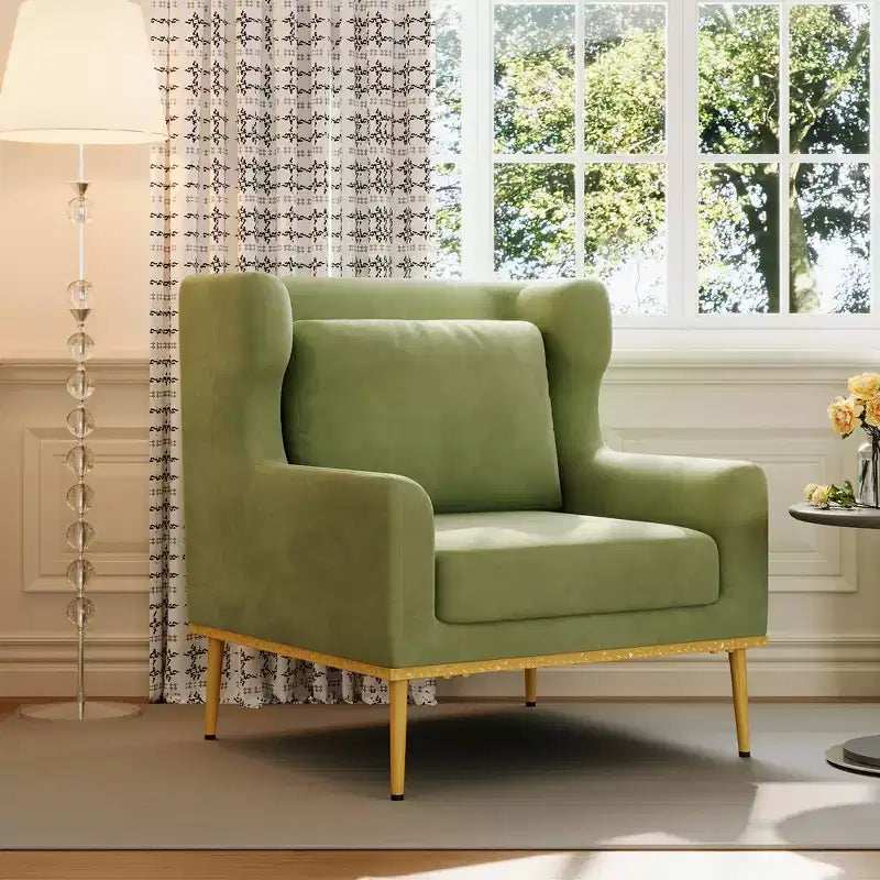 Christopher Knight Home Galina sillón moderno de terciopelo con almohada