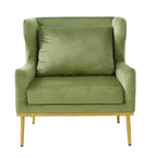 Christopher Knight Home Galina sillón moderno de terciopelo con almohada