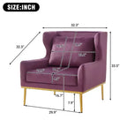 Christopher Knight Home Galina sillón moderno de terciopelo con almohada