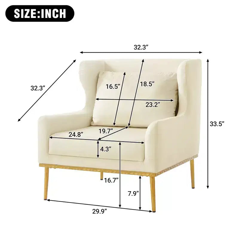 Christopher Knight Home Galina sillón moderno de terciopelo con almohada