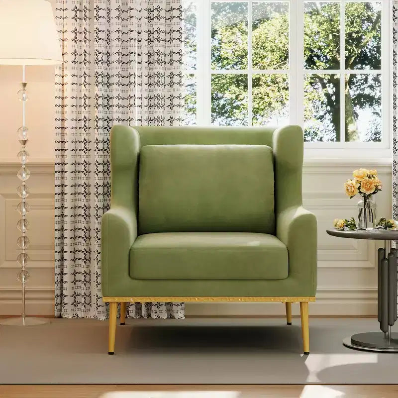 Christopher Knight Home Galina sillón moderno de terciopelo con almohada