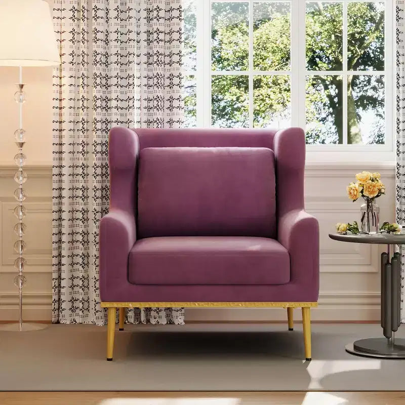 Christopher Knight Home Galina sillón moderno de terciopelo con almohada