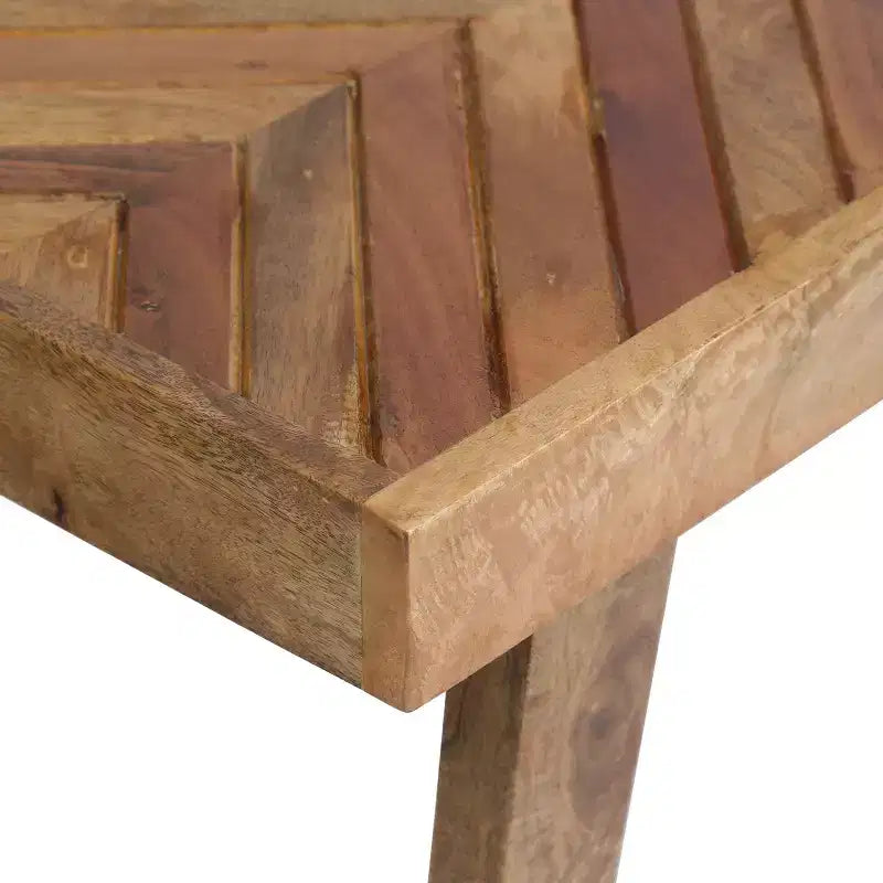 Banco de madera de mango hecho a mano Hawley Boho de GDFStudio
