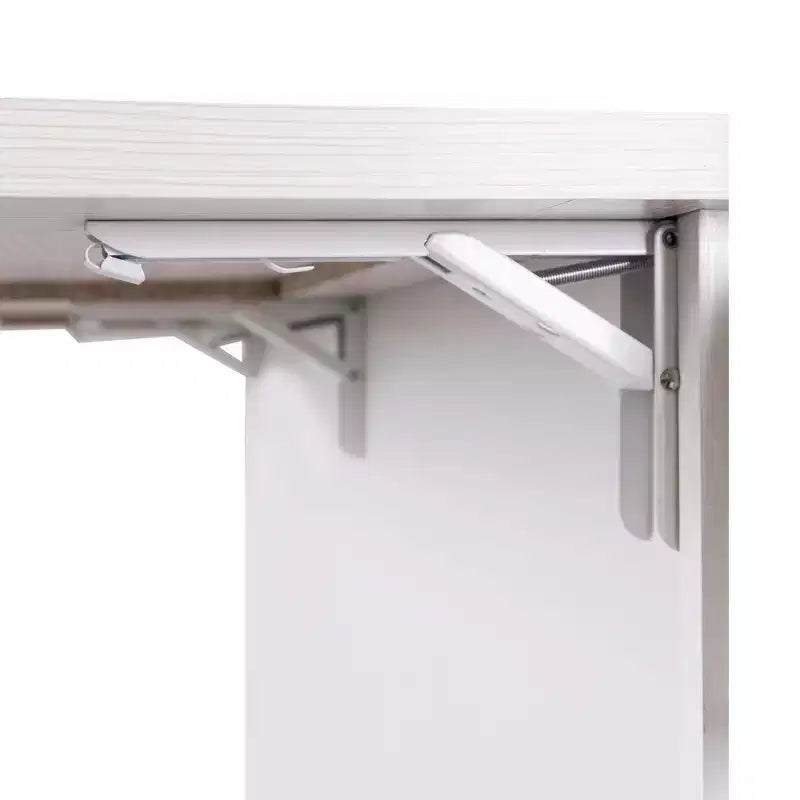 Pexfix Isla de Cocina con Armario para Bote de Basura, Carrito de Cocina con Hoja Desplegable y Especiero y Toallero y Cajón con Estante Ajustable Blanco