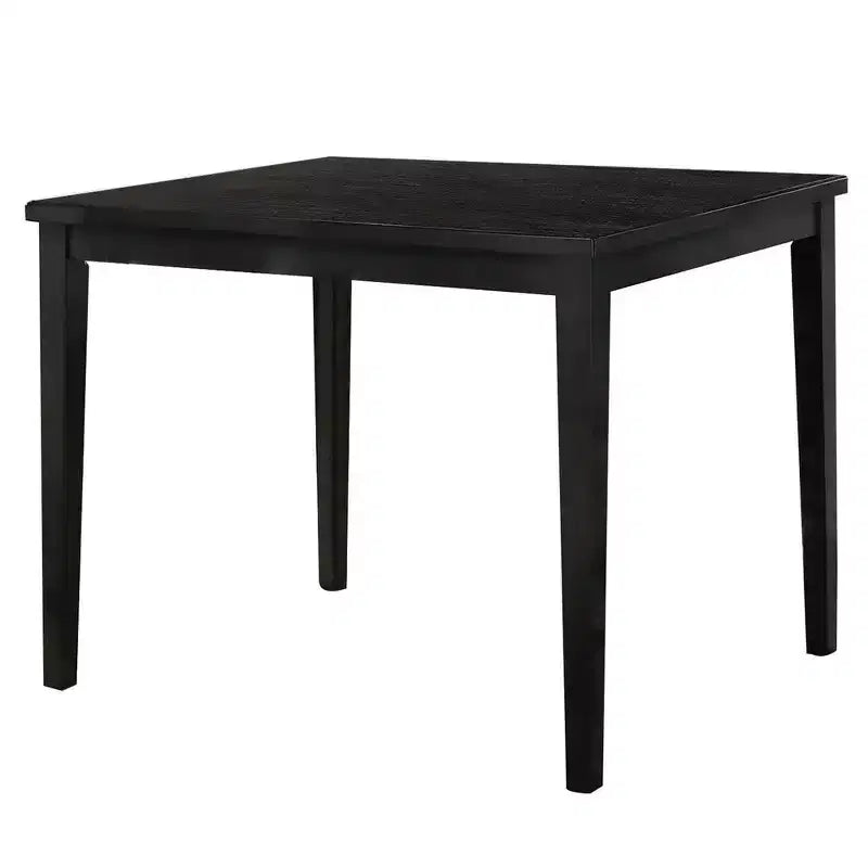 Royal Hampton Counter Height Table, 48 Inch Rectangular Top, Dark Walnut Brown