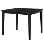 Royal Hampton Counter Height Table, 48 Inch Rectangular Top, Dark Walnut Brown