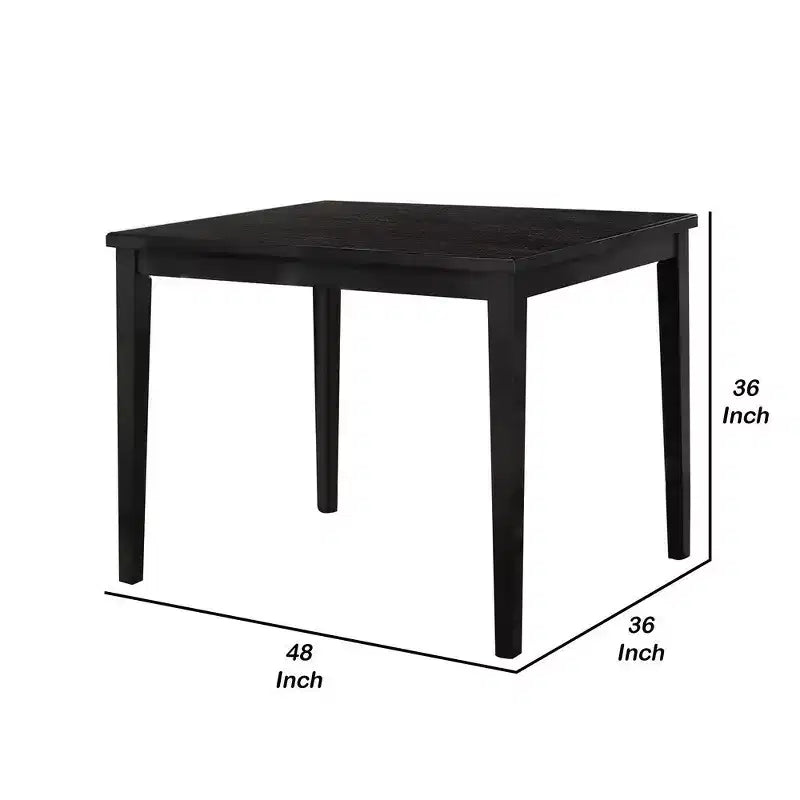 Mesa de altura de mostrador Royal Hampton, superficie rectangular de 48 pulgadas, nogal oscuro