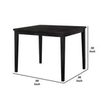 Mesa de altura de mostrador Royal Hampton, superficie rectangular de 48 pulgadas, nogal oscuro