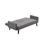 Sofá Cama Convertible Homy Casa con Portavasos y Mesa Plegable, para Sala de Estar