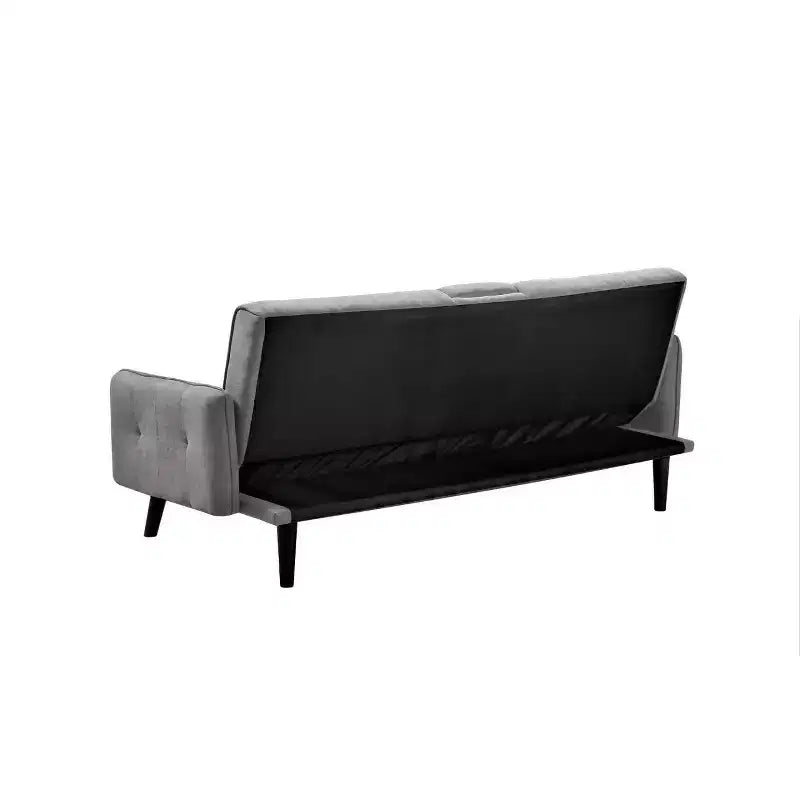 Sofá Cama Convertible Homy Casa con Portavasos y Mesa Plegable, para Sala de Estar