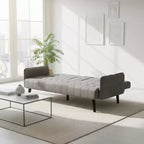 Sofá Cama Convertible Homy Casa con Portavasos y Mesa Plegable, para Sala de Estar