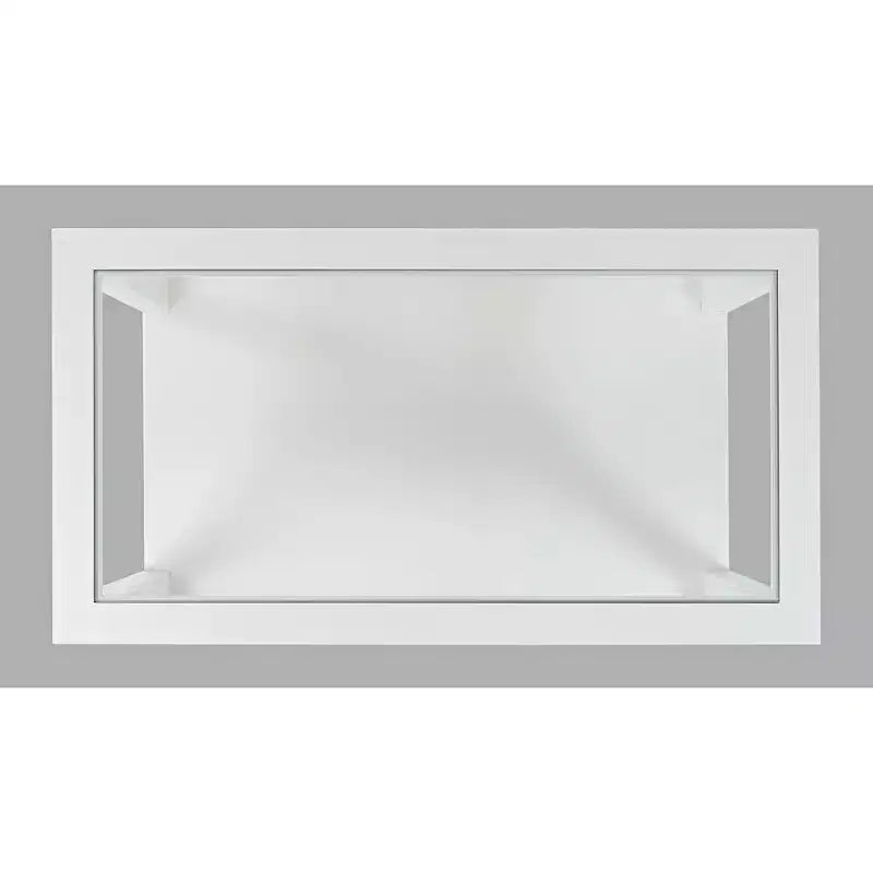 Mesa de centro rectangular contemporánea con incrustación de vidrio