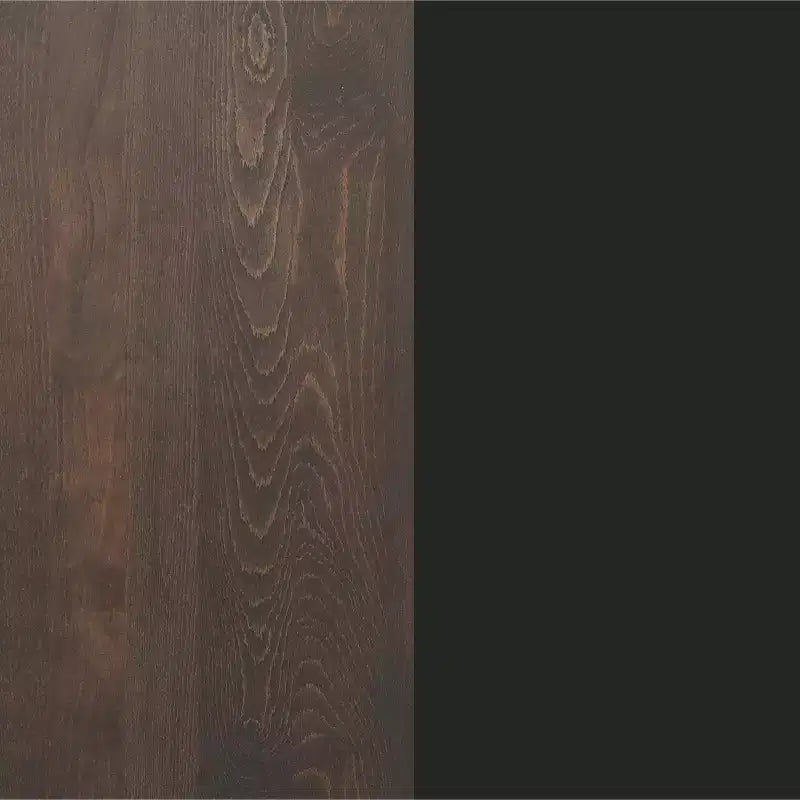 Mesa de interior de madera maciza rectangular Bennett de Flash Furniture con base de hierro fundido redonda de 18 pulgadas, resistente a la oxidación y con altura de barra