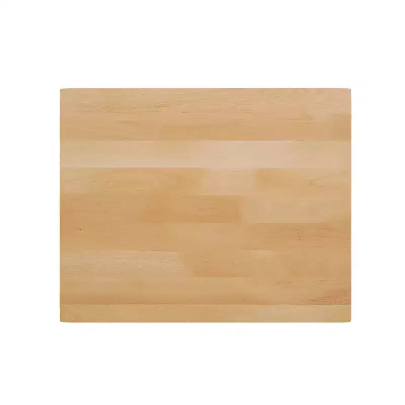 Mesa de interior de madera maciza rectangular Bennett de Flash Furniture con base de hierro fundido redonda de 18 pulgadas, resistente a la oxidación y con altura de barra