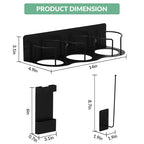 Pequeños soportes magnéticos para botellas de agua - Organizador de nevera para vasos de 30 oz y 40 oz con almacenamiento para tapa/pajita (uso en cocina/oficina)
