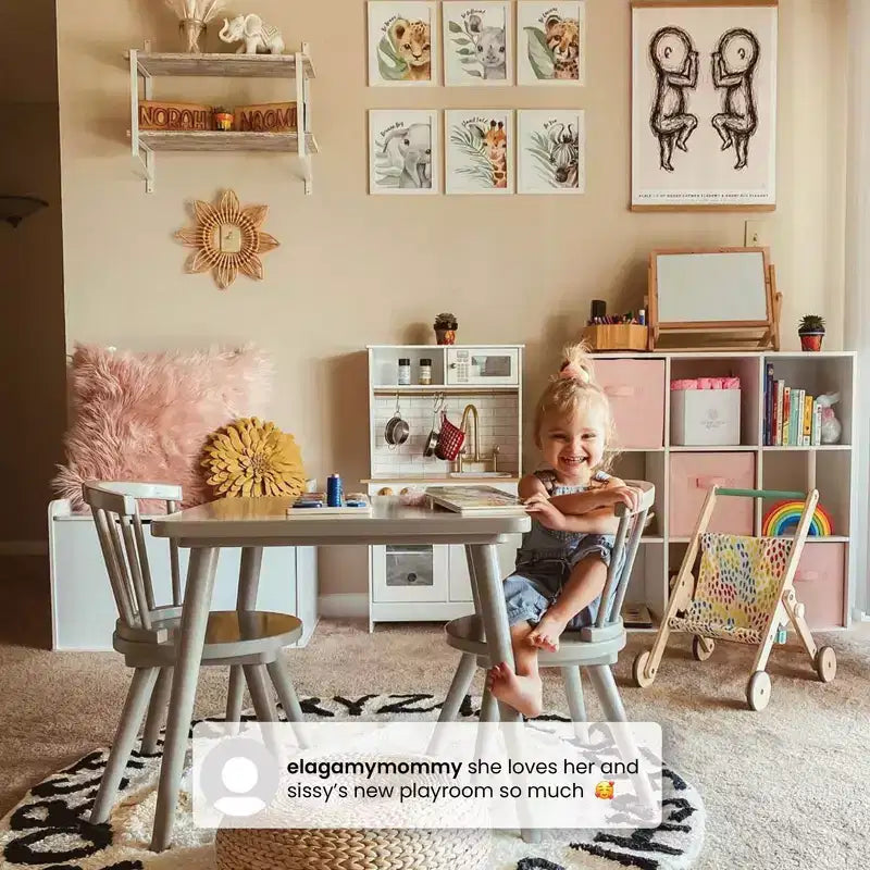 Mesa y silla infantiles