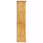 Mueble Auxiliar Marrón Madera Maciza de Pino 80x40x170 cm