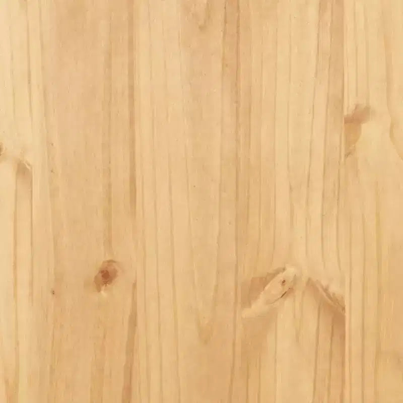 Mueble Auxiliar Marrón Madera Maciza de Pino 80x40x170 cm