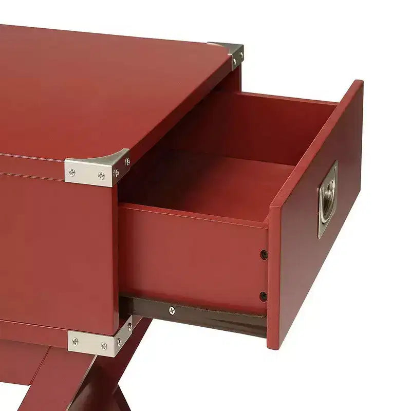 Mesa auxiliar, roja