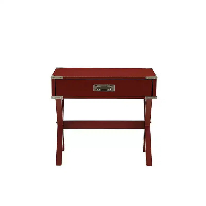 Mesa auxiliar, roja